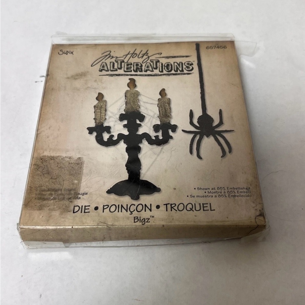 Sizzix Tim Holtz Alterations Candelabra and Spider Die